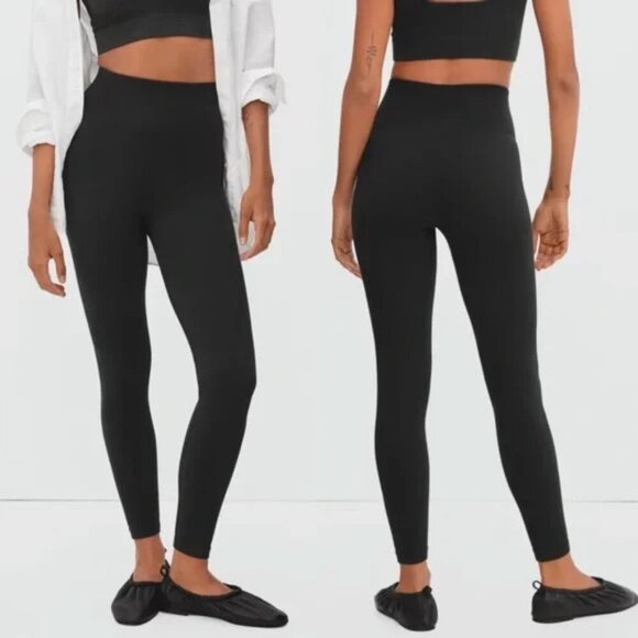 Everlane Black High Rise Renew Leggings - Picture 1 of 4